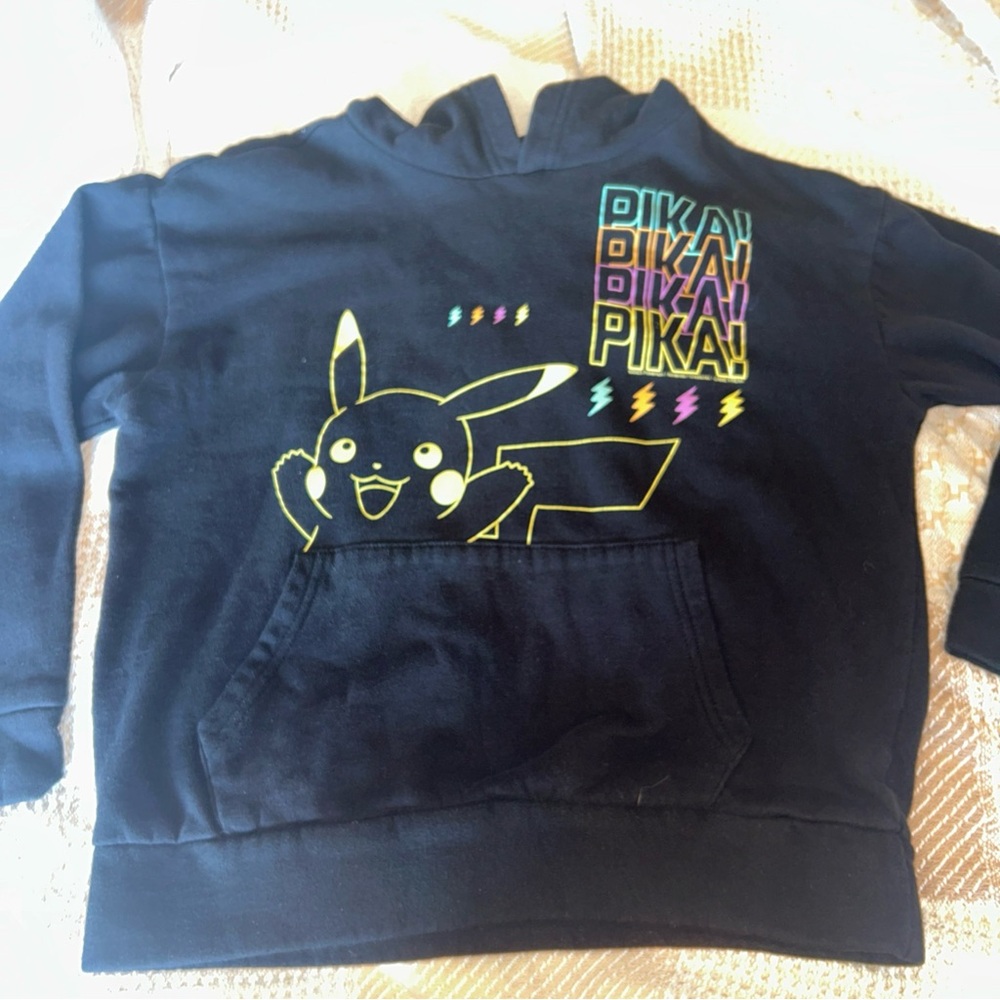 Old Navy Pikachu Kids Hoodie - Black XL 14-16